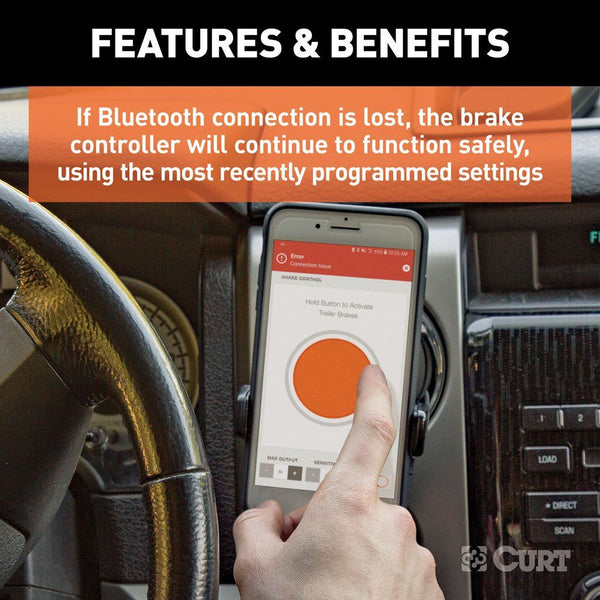 Curt Echo Mobile Trailer Brake Controller - 7- Way (Bluetooth Connection)